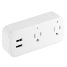 Enchufe Smart Tomacorriente Multipuerto Usb Wifi 16A TUYA-Bsd08