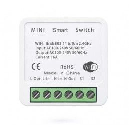 Mini Switch Inteligente Wifi Multifuncion Tuya-Ap-Smt Controla Desde Google Home, Alexa + App