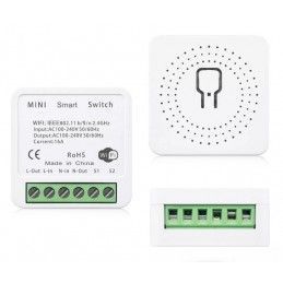 Mini Switch Inteligente Wifi Multifuncion Tuya-Ap-Smt Controla Desde Google Home, Alexa + App