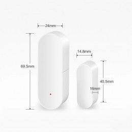 Alarma Sensor de Puerta Ventana Inteligente Wifi Tuya Smart PST App Antirrobo Adhesivo Tuya Wd002