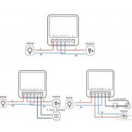 Mini Switch Inteligente Wifi Multifuncion Tuya-Ap-Smt Controla Desde Google Home, Alexa + App