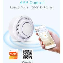 Detector de Humo Inteligente WiFi Tuya PST-YG400A | Alarma 80dB Contra Incendios