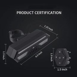 Rastreador GPS 4G Volttak ST-908L 4G para Bicicleta | Luz Trasera, Intermitentes, Control Inalámbrico, Resistente al Agua