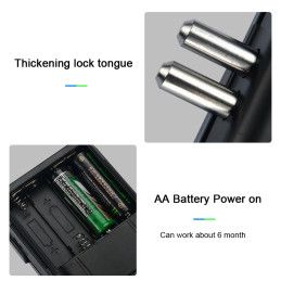 Cerradura Smart Digital Mampara Batiente Inteligente Puerta Vidrio PST-GL-B2