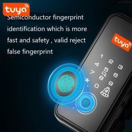 Cerradura Smart Digital Mampara Batiente Inteligente Puerta Vidrio PST-GL-B2