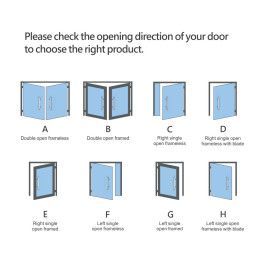 Cerradura Smart Digital Mampara Batiente Inteligente Puerta Vidrio PST-GL-B2