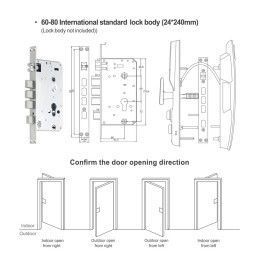 Cerradura Inteligente WiFi TUYA con Cámara 1.3MP y Reconocimiento Facial 3D | PST-H20-P 2.4GHz
