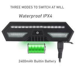 Rastreador GPS 4G Volttak ST-908L 4G para Bicicleta | Luz Trasera, Intermitentes, Control Inalámbrico, Resistente al Agua