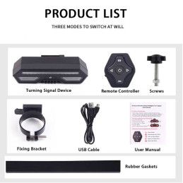 Rastreador GPS 4G Volttak ST-908L 4G para Bicicleta | Luz Trasera, Intermitentes, Control Inalámbrico, Resistente al Agua