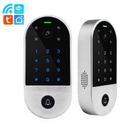 Videoportero Smart Camara Tuya WiFi 2.4Ghz Acceso Con Clave y Timbre PST-VC1