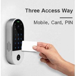 Videoportero Smart Camara Tuya WiFi 2.4Ghz Acceso Con Clave y Timbre PST-VC1