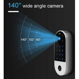Videoportero Smart Camara Tuya WiFi 2.4Ghz Acceso Con Clave y Timbre PST-VC1