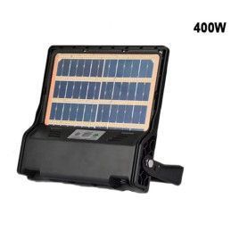 Reflector Led Solar 400W Impermeable IP69 Ultradelgado Vidrio Templado Panel Solar Integrado