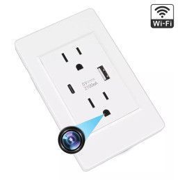Camara Espia Tomacorriente De Pared SW022 WIFI 1080P Vigilancia Discreta Oculta