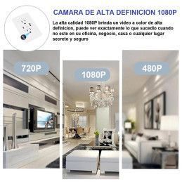 Camara Espia Tomacorriente De Pared SW022 WIFI 1080P Vigilancia Discreta Oculta