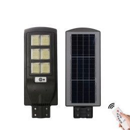 Reflector LED Solar Luz Blanca 200W Poste Exterior de Calle Sensor de Movimiento IP65