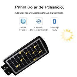 Reflector LED Solar Luz Blanca 200W Poste Exterior de Calle Sensor de Movimiento IP65
