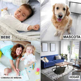 RELOJ CAMARA 1080P WIFI V88 VELADOR DESPERTADOR DE ESCRITORIO OFICINA EN TIEMPO REAL FOTOS Y VIDEO