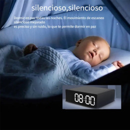 RELOJ CAMARA 1080P WIFI V88 VELADOR DESPERTADOR DE ESCRITORIO OFICINA EN TIEMPO REAL FOTOS Y VIDEO