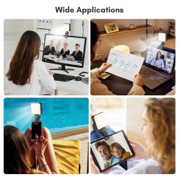 Luz Led RGB Recargable AY-83 Con Soporte Clip