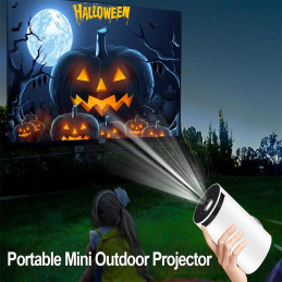 Mini Proyector 4K 2.4 y 5 Ghz 1080P Wifi Bluetooth Portatil Giratorio en 180° + Mini Teclado