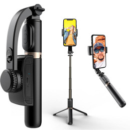 Palo Selfie Estabilizador Tripode Tomate TS-Q08 Bluetooth Camara manos libres Control Remoto