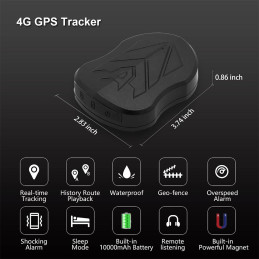 GPS Vehicular Imantado Portatil ST-905L 4G  App Gratuita IP67 Impermeable En Espera 60 Dias