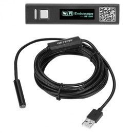 Camara Flexible Tipo Endoscopio F150 HD Wifi Acuatica 5M IP67