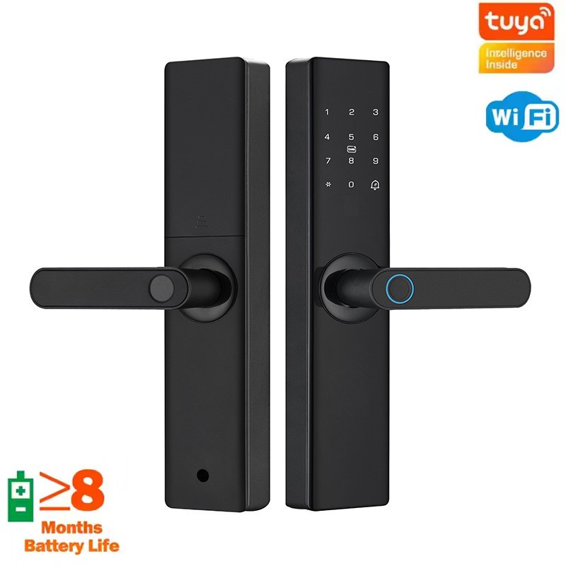 Cerradura Inteligente WiFi PST-Z17 TY | Huella Digital, Tarjeta, App Tuya, Teclado y Llave Mecánica