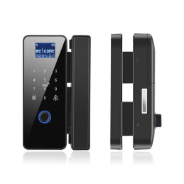 Cerradura Electrónica para Vidrio PST-008P | Control Remoto, Tarjeta RFID y Teclado Numérico Táctil