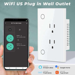 Tomacorriente Inteligente WiFi PST-SM-PW801 | Control por App Tuya, Programación Horaria y Monitoreo de Energía