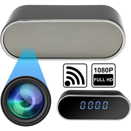 Cámara Espía Reloj Despertador WiFi 4K | Transmisión en Tiempo Real, Visión Nocturna y App Móvil