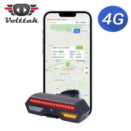 Rastreador GPS 4G Volttak ST-908L 4G para Bicicleta | Luz Trasera, Intermitentes, Control Inalámbrico, Resistente al Agua