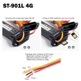 Gps Vehicular ST-901L 4G Apagado de Motor Ip67 Resistente al Agua y al Polvo App Gratuita