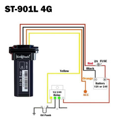 Gps Vehicular ST-901L 4G Apagado de Motor Ip67 Resistente al Agua y al Polvo App Gratuita