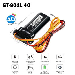 Gps Vehicular ST-901L 4G Apagado de Motor Ip67 Resistente al Agua y al Polvo App Gratuita
