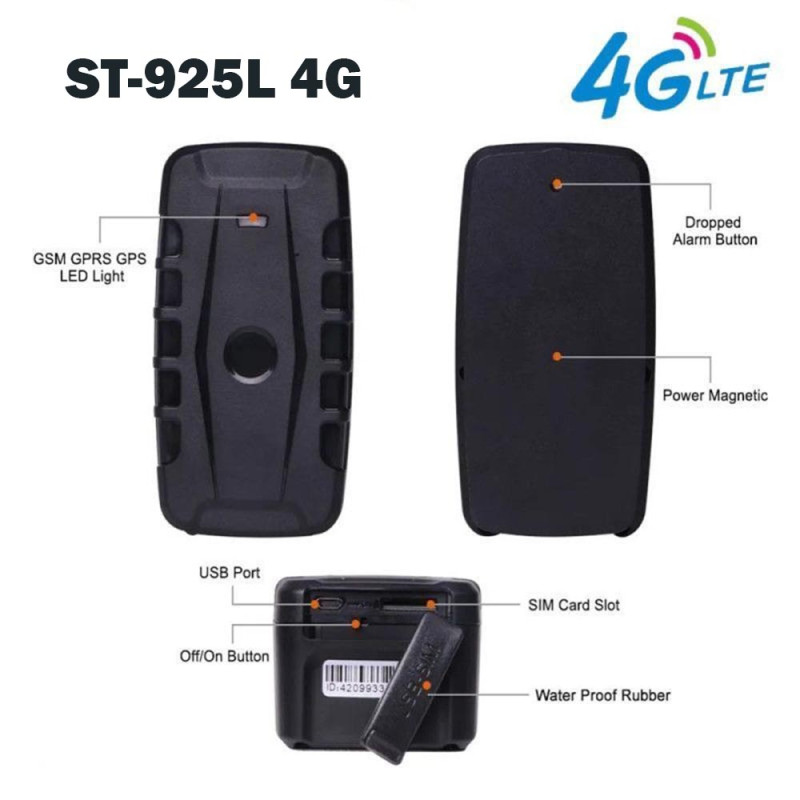 GPS ST-925L 4G Portátil Imantado 20,000 MAH Alta Duración de Batería