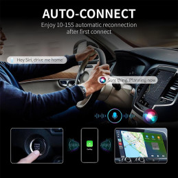 Adaptador Carplay Inalámbrico Q1J Bluetooth para Auto Compatible con Iphone y Android