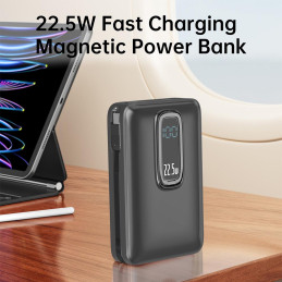 Batería Externa Portátil ASPOR 20 000 mAh Negro A386 Carga Rápida Inalámbrica