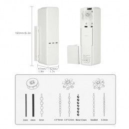 Control Motor Inteligente Smart Wifi Con Batería Interna TUYA-Yh002-B para Cortinas y Persianas con Cadena