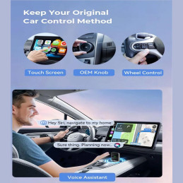 Adaptador Carplay Inalámbrico Q1J Bluetooth para Auto Compatible con Iphone y Android