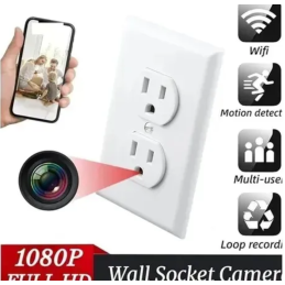 Camara Espía "Tomacorriente de Pared" SW022 WIFI 1080P Vigilancia Oculta