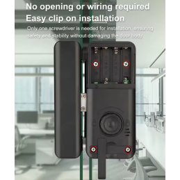 Cerradura Smart Lock para Puertas de Vidrio + WiFi con Acceso Remoto