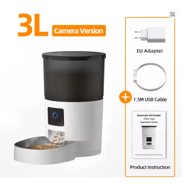 Comedero Smart Automático WIFI con Cámara HD y Voz para Mascotas