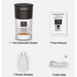 Comedero Smart Automático WIFI con Cámara HD y Voz para Mascotas