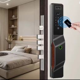 Cerradura Inteligente Wifi Tuya PST-DDL9-TY, Con Reconocimiento Facial 3D, Intercomunicador Y Cámara HD Para Seguridad Del Hogar