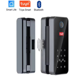 Cerradura Smart para puertas de cristal TUYA PST-GL-B12, Bluetooth, WIFI con Acceso Remoto