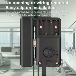 Cerradura Smart para puertas de cristal TUYA PST-GL-B12, Bluetooth, WIFI con Acceso Remoto