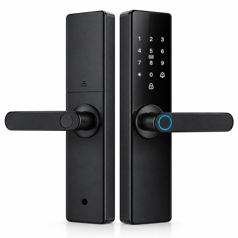 Cerradura Inteligente WiFi PST-Z17 TY | Huella Digital, Tarjeta, App Tuya, Teclado y Llave Mecánica