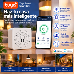 Mini Switch WiFi Tuya 16A | Alexa y Google Home